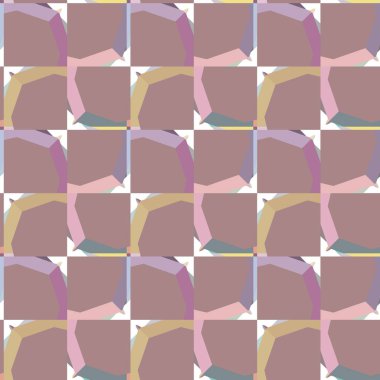 Modern geometrik vektör tasarımı, kusursuz desen çizimi