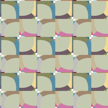 Modern geometrik vektör tasarımı, kusursuz desen çizimi