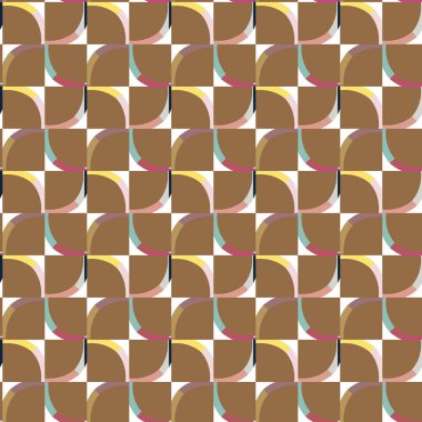 Modern geometrik vektör tasarımı, kusursuz desen çizimi