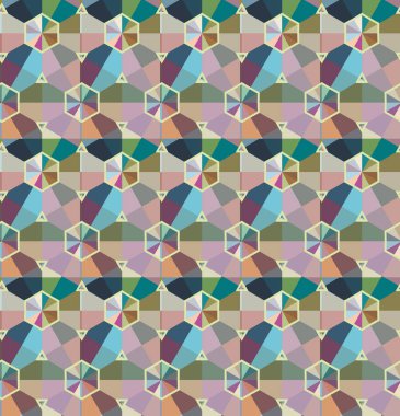 Soyut geometrik şablonun vektör çizimi