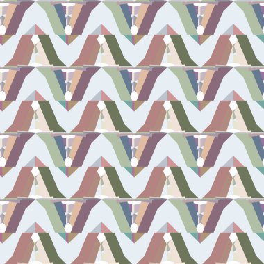 Modern geometrik vektör tasarımı, kusursuz desen çizimi