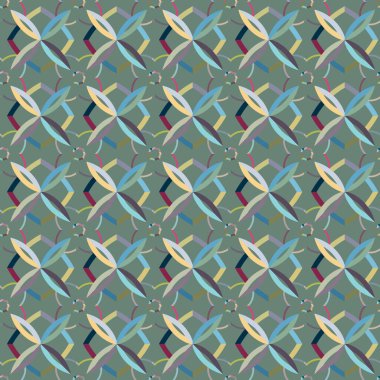 soyut kaleydoskop kumaş dikişsiz arkaplan, vektör illüstrasyonu 