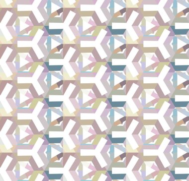 Modern geometrik vektör tasarımı, kusursuz desen çizimi