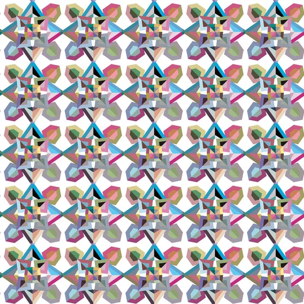 Naadloze Abstracte Geometrische Patroon Achtergrond — Stockvector