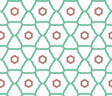 Modern geometrik vektör tasarımı, kusursuz desen çizimi