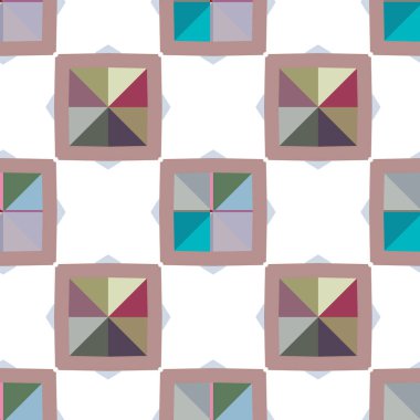 Modern geometrik vektör tasarımı, kusursuz desen çizimi