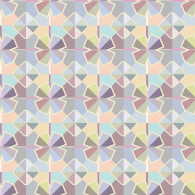 Modern geometrik vektör tasarımı, kusursuz desen çizimi