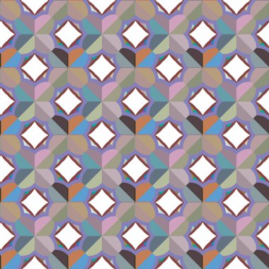 Modern geometrik vektör tasarımı, kusursuz desen çizimi