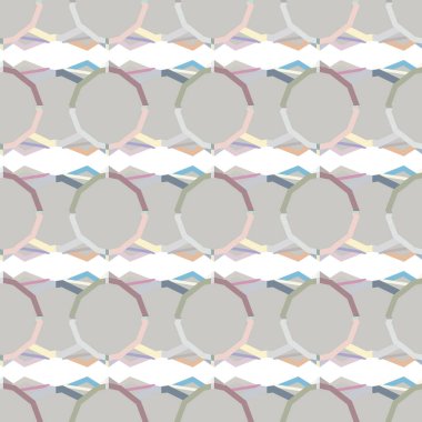 Kalpleri olan kusursuz bir model. Sonsuz geçmiş. vektör illüstrasyonu