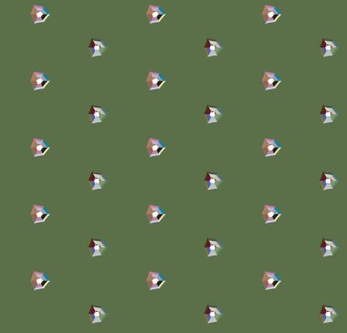 Modern geometrik vektör tasarımı, kusursuz desen çizimi