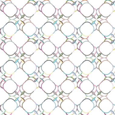 Modern geometrik vektör tasarımı, kusursuz desen çizimi