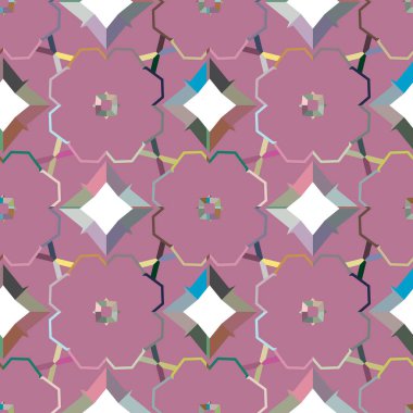 Soyut geometrik şablonun vektör çizimi