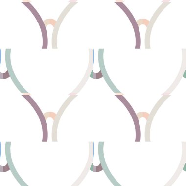 Modern geometrik vektör tasarımı, kusursuz desen çizimi