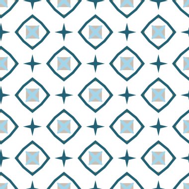 Modern geometrik vektör tasarımı, kusursuz desen çizimi