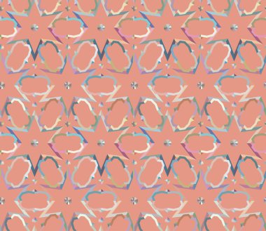 Kalpleri olan kusursuz bir model. Sonsuz geçmiş. vektör illüstrasyonu