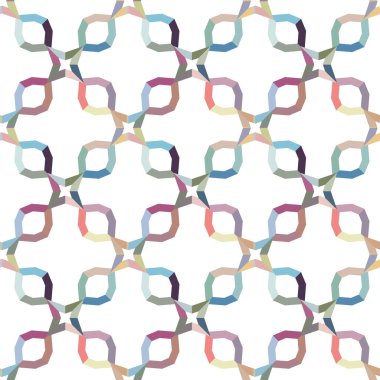 Modern geometrik vektör tasarımı, kusursuz desen çizimi