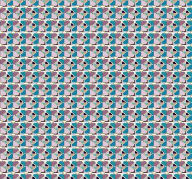 Modern geometrik vektör tasarımı, kusursuz desen çizimi