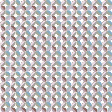 Kalpleri olan kusursuz bir model. Sonsuz geçmiş. vektör illüstrasyonu