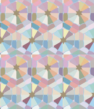 Soyut geometrik şablonun vektör çizimi