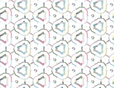 Modern geometrik vektör tasarımı, kusursuz desen çizimi