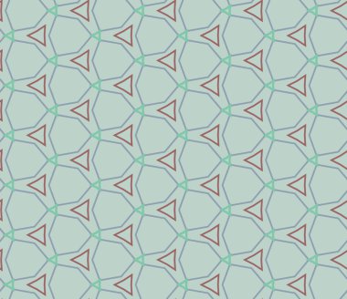 Modern geometrik vektör tasarımı, kusursuz desen çizimi