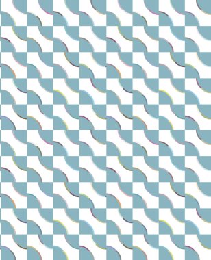 Kalpleri olan kusursuz bir model. Sonsuz geçmiş. vektör illüstrasyonu