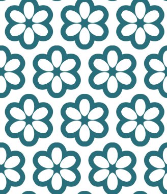 Kalpleri olan kusursuz bir model. Sonsuz geçmiş. vektör illüstrasyonu