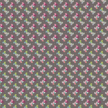 Geometrik şekilli kusursuz desen vektör çizimi