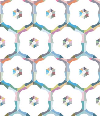 Modern geometrik vektör tasarımı, kusursuz desen çizimi