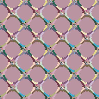 Geometrik şekilli kusursuz desen vektör çizimi