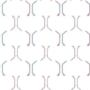 Modern geometrik vektör tasarımı, kusursuz desen çizimi