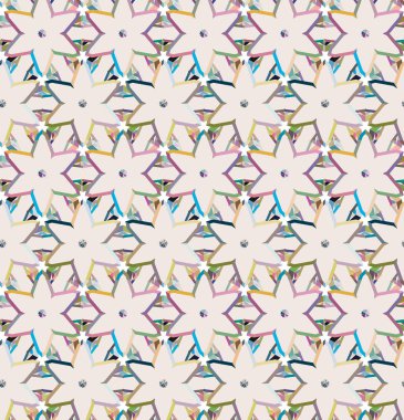 Modern geometrik vektör tasarımı, kusursuz desen çizimi