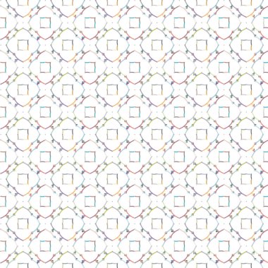 Geometrik şekilli kusursuz desen vektör çizimi