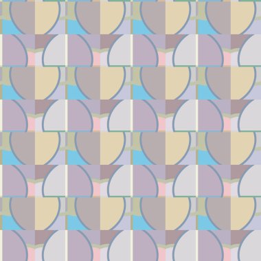 Modern geometrik vektör tasarımı, kusursuz desen çizimi