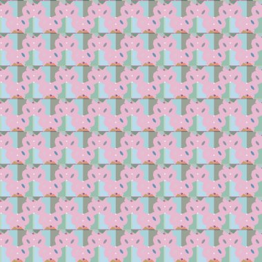 Soyut geometrik şablonun vektör çizimi