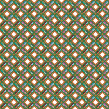 Modern geometrik vektör tasarımı, kusursuz desen çizimi