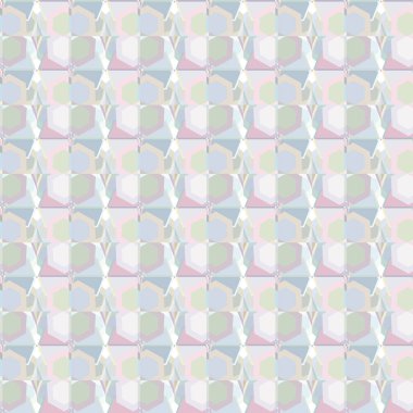 Modern geometrik vektör tasarımı, kusursuz desen çizimi