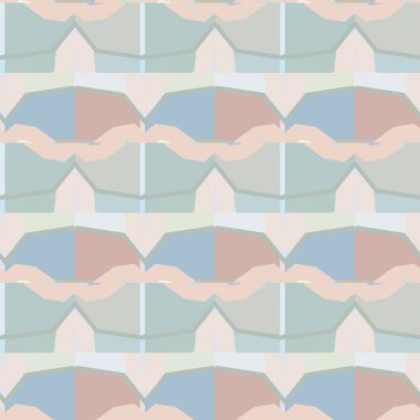 soyut kaleydoskop kumaş dikişsiz arkaplan, vektör illüstrasyonu 