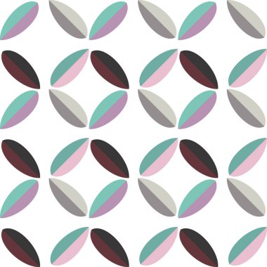 Modern geometrik vektör tasarımı, kusursuz desen çizimi