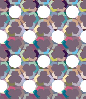 Geometrik şekilli kusursuz desen vektör çizimi