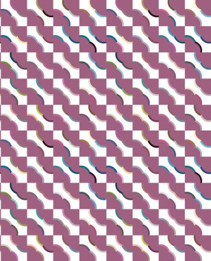 Kalpleri olan kusursuz bir model. Sonsuz geçmiş. vektör illüstrasyonu