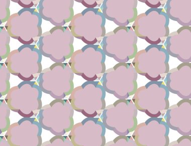 Modern geometrik vektör tasarımı, kusursuz desen çizimi