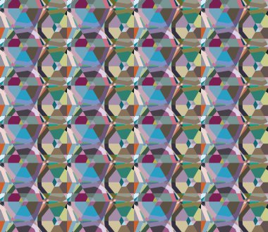 Modern geometrik vektör tasarımı, kusursuz desen çizimi