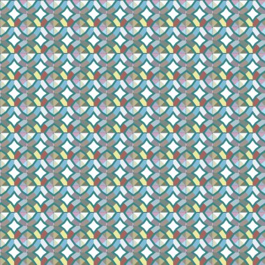 Modern geometrik vektör tasarımı, kusursuz desen çizimi