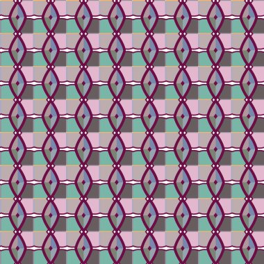 Kalpleri olan kusursuz bir model. Sonsuz geçmiş. vektör illüstrasyonu