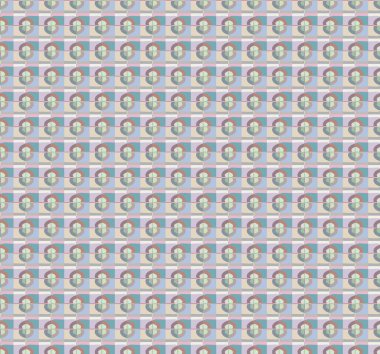 Modern geometrik vektör tasarımı, kusursuz desen çizimi