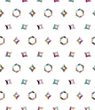 Modern geometrik vektör tasarımı, kusursuz desen çizimi