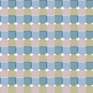 Modern geometrik vektör tasarımı, kusursuz desen çizimi