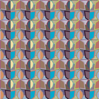 Soyut geometrik şablonun vektör çizimi