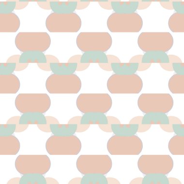 Geometrik şekilli kusursuz desen vektör çizimi